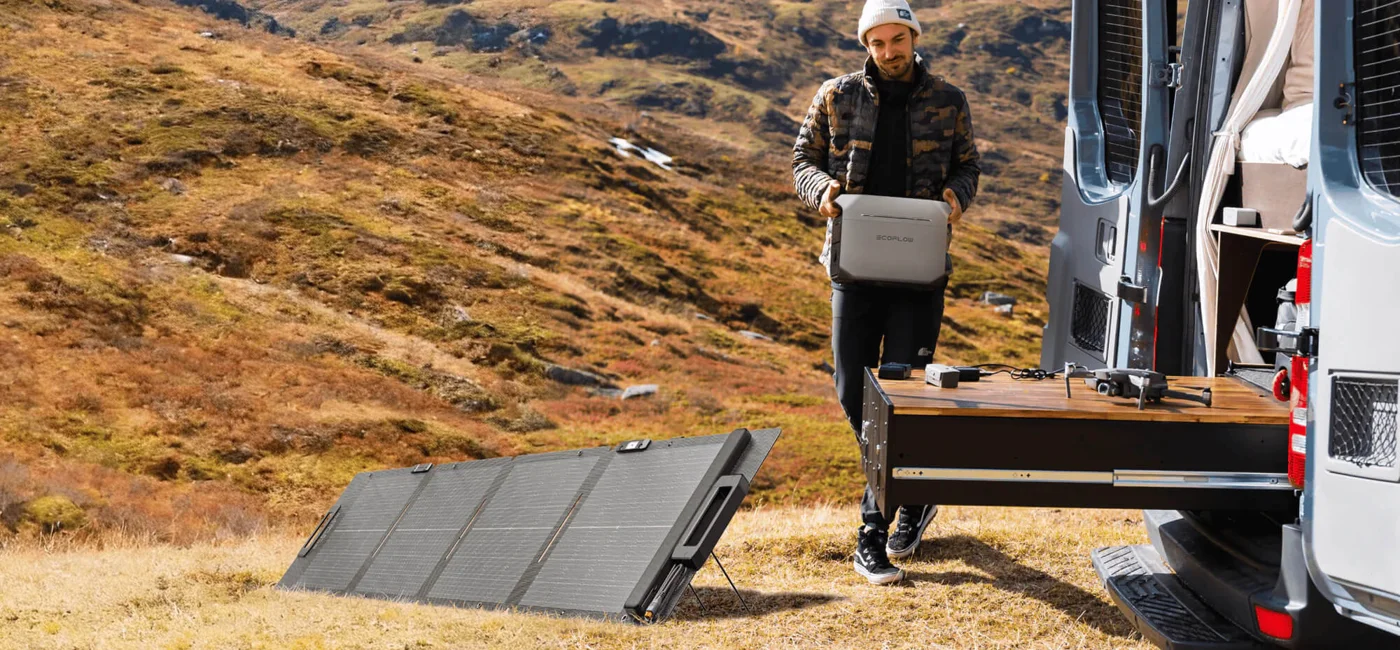Cолнечная панель складная облегченная двусторонняя EcoFlow 110 Вт — материал 5