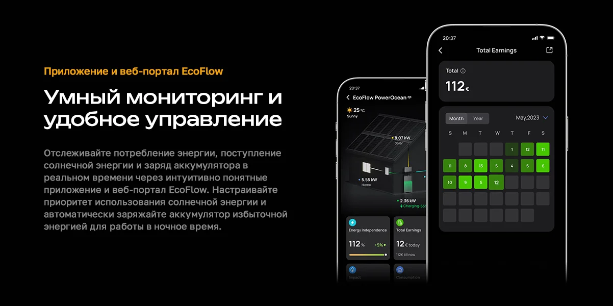 Трехфазная система энергоснабжения EcoFlow Power Ocean 10 кВтч — материал 10
