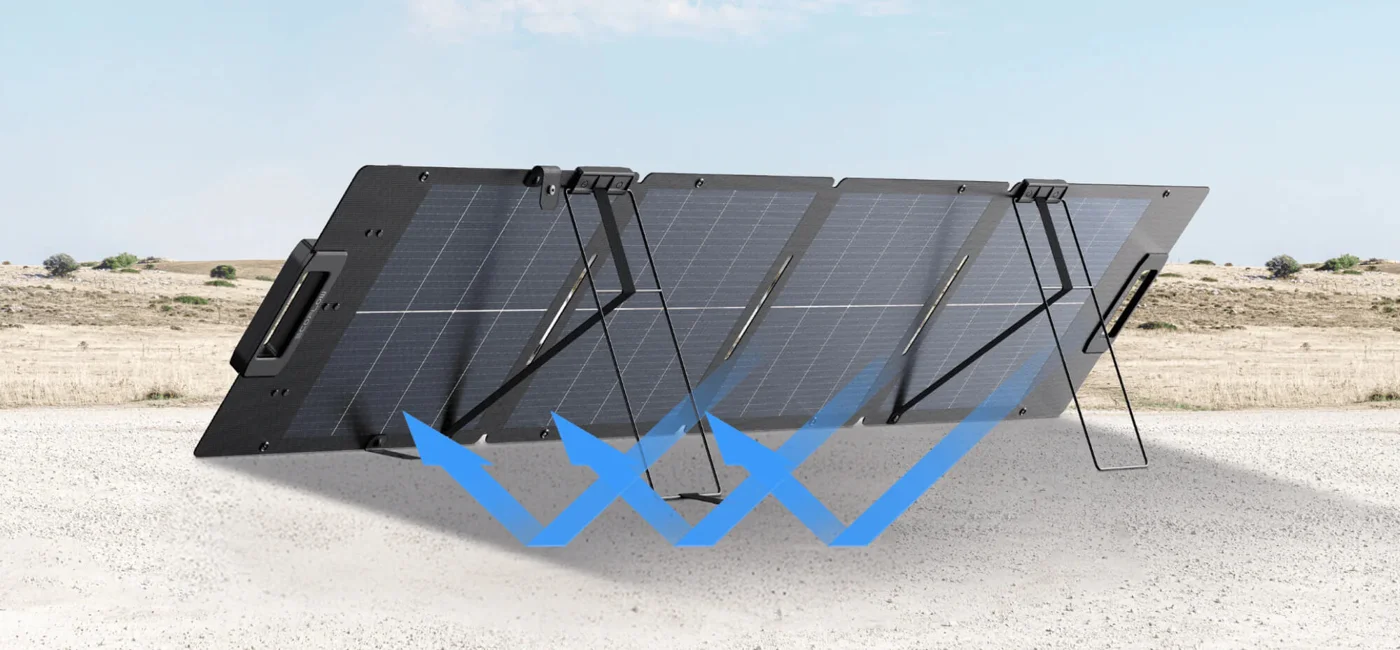 Cолнечная панель складная облегченная двусторонняя EcoFlow 110 Вт — материал 3