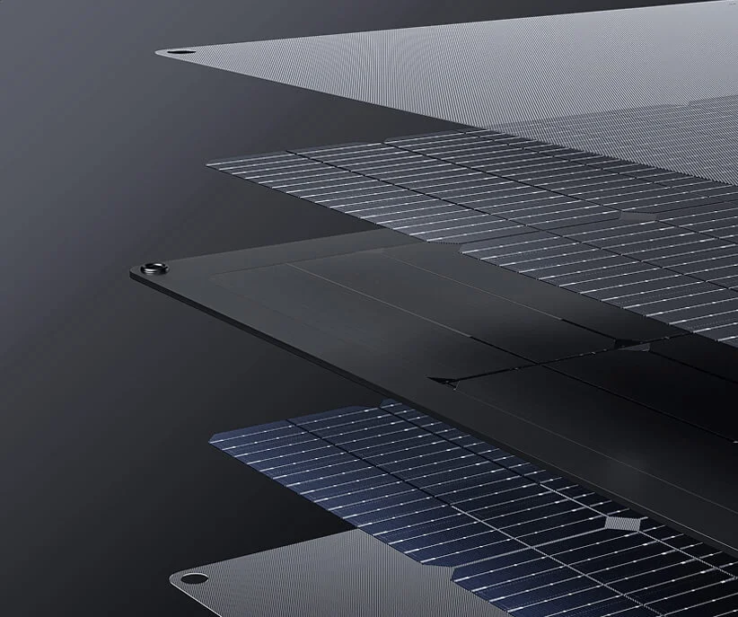 Солнечная панель складная облегченная двусторонняя EcoFlow 160 Вт — материал 8