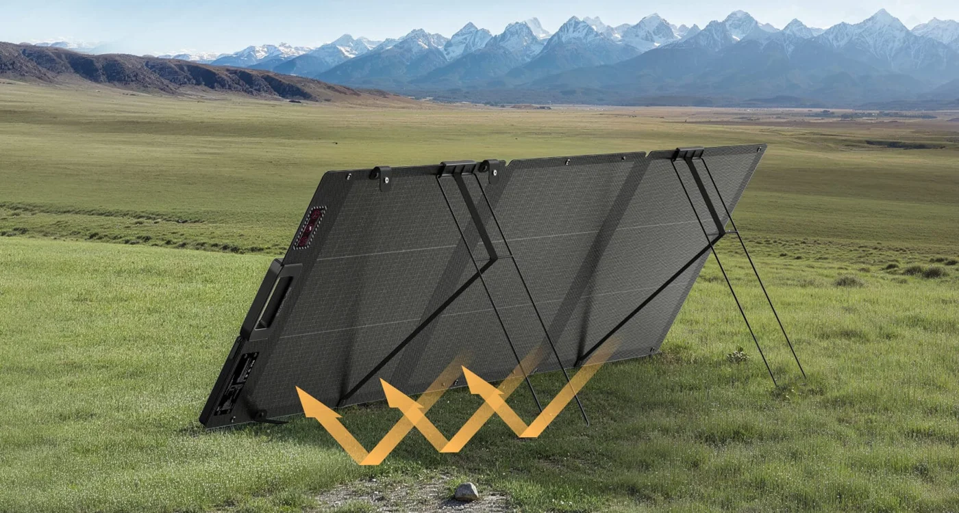 Солнечная панель складная облегченная двусторонняя EcoFlow 160 Вт — материал 2